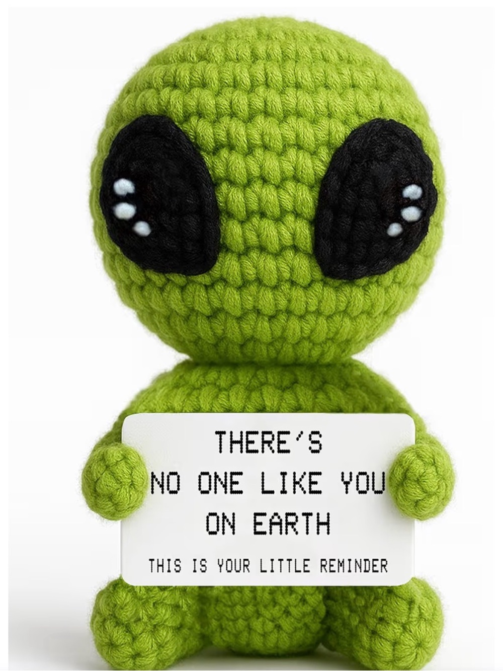 RESERVED💜Positive Crochet Alien Plush